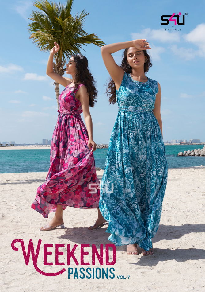 Weekend Passion 07 Festive Designer Kurtis Catalog